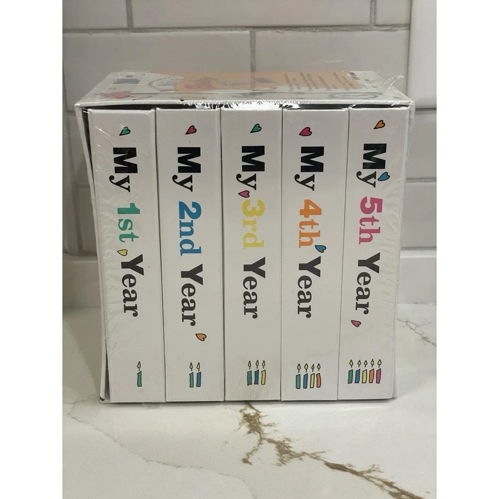 Vintage Baby 5 Year Photo Library Photo Books 24 pgs 4 x 6 Set 1995 Retro New